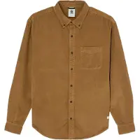 Element - Camicia in velluto a coste - Button Down Regular Corduroy Shirt Sepia per Uomo in Cotone - Taglia XL - Marrone