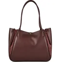 Coccinelle Pansy Borsa a spalla Vera Pelle 34 cm marrone