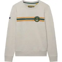 Superdry per uomo. M2014569A Felpa Outdoor Stripe Logo Beige (M), Casual, Cotone