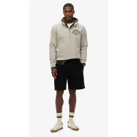 Superdry per uomo. M7110481A Pantaloncini corti Plain neri (XL), Nero, Casual, Poliestere