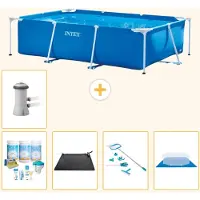 Intex Piscina fuori terra rettangolare - 300x200x75 cm - 6 pezzi - Modello S20834