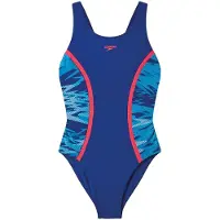 Speedo Kid's Hyperboom Splice Muscleback Swimsuit Costume intero Bambini (128, blu)