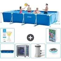 Intex Piscina fuori terra rettangolare - 450x220x84 cm - composta da 5 elementi, modello S106