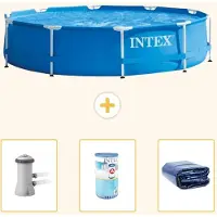 Intex Piscina autoportante rettangolare - 366x76 cm - 4 pezzi - Modello S21332