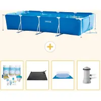 Intex Piscina fuori terra rettangolare - 450x220x84 cm - 5 pezzi - Modello S20846