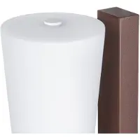 LUCANDE Applique da esterni LED Jovra, in acciaio Corten, altezza 32 cm