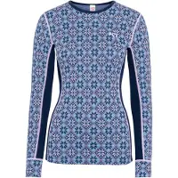 Kari Traa Women's Rose L/S 2.0 Intimo lana merinos Donna (M, blu)