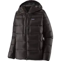 Patagonia Fitz Roy Down Hoody Giacca in piumino Uomo (L, nero)