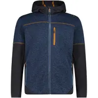 CMP Jacket Fix Hood 36H2437 Giacca in pile Uomo (50, blu)