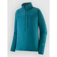 Patagonia R1 Ultralight 1/2-Zip Pullover in pile Uomo (S, turchese/blu)