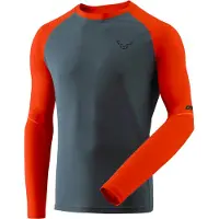 Dynafit - T-shirt leggero e traspirante - Alpine Pro M L/S Tee Alabama per Uomo in Pelle - Taglia L - rosso
