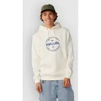 Rip Curl Staple Hood Felpa con cappuccio Uomo (M, bianco/beige)