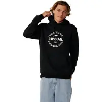 Rip Curl Staple Hood Felpa con cappuccio Uomo (S, nero)