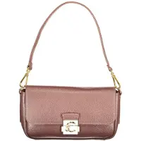 Coccinelle borsa a tracolla da donna c me lock con chiusura con clip frontale in metallo borgogna