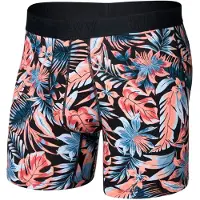 Saxx Droptemp Cooling Cotton Boxer Brief Fly Intimo Uomo (XL, variopinto)