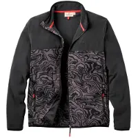Passenger Set Off Recycled Full Zip Polar Fleece Giacca in pile Uomo (XXL, nero/grigio)