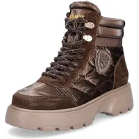 Blauer per donna. F6BLANCA03 Stivaletti in pelle Blanca03 bronzo (38), Basso, Stringhe, Cerniera, Casual