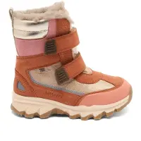 Bisgaard Kid's Eddie Tex Scarpe invernali Bambini (32, beige/rosso)
