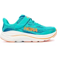 Hoka One One Kid's Clifton 10 Little Scarpe da corsa Bambini (30, blu/ electric aqua)