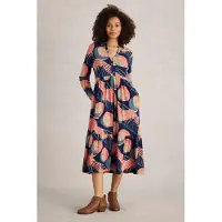 White Stuff Aimee Jersey Dress Navy Multi Taglia: 10 | Abiti in T-Shirt Outlet | Donna | Blu