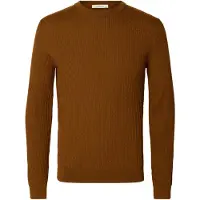 Selected Pullover A Maglia Uomini Marrone XL
