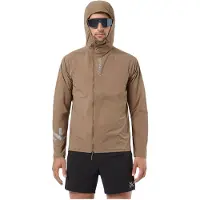 Nnormal - Giacca da trail running antivento - Trail Wind Jacket Brown per Uomo in Nylon - Taglia XL - Marrone