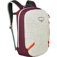 Osprey - Zaino da viaggio da 20 L - Transporter Panel Loader Mystery White/Moody Burgundy in Pelle - Bianco