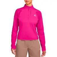 Nike Women's ACG Therma Fit Wolf Grid Half Zip Top Maglia funzionale Donna (XS, fuchsia)