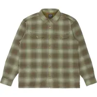 Billabong - Chemise manches longues en coton - Ventura Overshirt Hedge Green per Uomo in Cotone - Taglia L - Verde