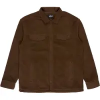 Billabong - Surchemise en polaire et velourss côtelé - Fairbanks Overshirt Dark Cedar per Uomo in Cotone - Taglia L - Marrone