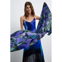 Desigual Foulard 'Foulard M. C. Lacroix' azzurro / verde scuro / lavanda