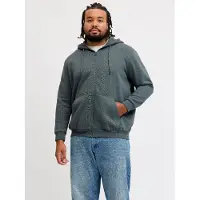 Jack & Jones Plus Size Felpa Con Cappuccio E Zip Semplice