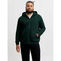 Jack & Jones Plus Size Felpa Con Cappuccio E Zip Semplice