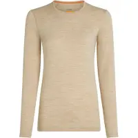 Icebreaker Women's 200 Oasis L/S Crewe Intimo lana merinos Donna (M, beige)
