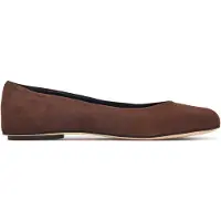 Weekend Max Mara per donna. 2625526054600 Ballerine in pelle Wkatodisuede marrone (37), Basso, Crosta, Nessuno, Casual, Classico