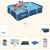 Bestway Steel Pro, piscina rettangolare - 300x201x66 cm - 8 pezzi - Modello S21569