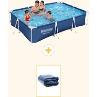 Bestway Steel Pro, piscina rettangolare - 300x201x66 cm - 2 pezzi - Modello S22296