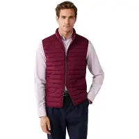Hackett London per uomo. HM4000197 Gilet Ultra bordeaux (S), Casual, Poliestere