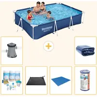 Bestway Steel Pro, piscina rettangolare - 300x201x66 cm - 7 pezzi - Modello S22252
