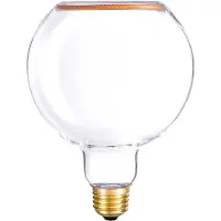 Creative Cables Lampadina Led A Filamento Ghost Line Cri 90 G40 G05 4w 300lm E26 120v 2200k Dim