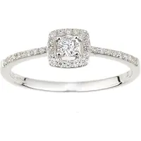 Diamant L'Eternel Anello 'Verlobungsring aus 375 Weißgold mit Diamant' argento