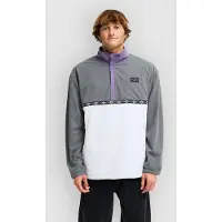 Billabong Space Lobster Pullover in pile Uomo (S, grigio/bianco)