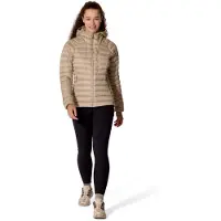 Rab Women's Microlight Alpine Hoody Giacca in piumino Donna (40, beige)