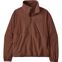 Patagonia Felpa W'S MICRO D 1/2 ZIP FLEECE P/O donne - Marrone - EU S