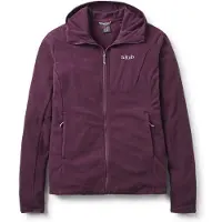 Rab Women's Tecton Hoody Giacca in pile Donna (36, lilla)
