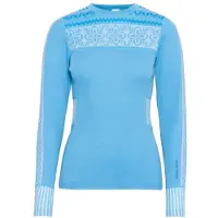 Kari Traa Women's Ines L/S Intimo lana merinos Donna (XS, blu)