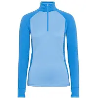 Kari Traa Women's Mila Half Zip Intimo lana merinos Donna (S, blu)