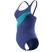 Speedo Women's Hyperboom Butterfly Back Swimsuit Costume intero Donna (44, blu)