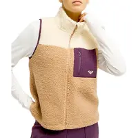 Roxy - Polaire sans manches zippée - Boundless Spirit Vest 2 Cafe Au Lait per Donne - Taglia XS - Marrone