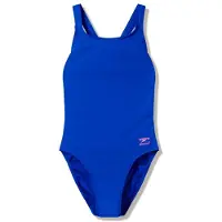 Speedo Women's Female Solid Leaderback Costume intero Donna (46, blu)